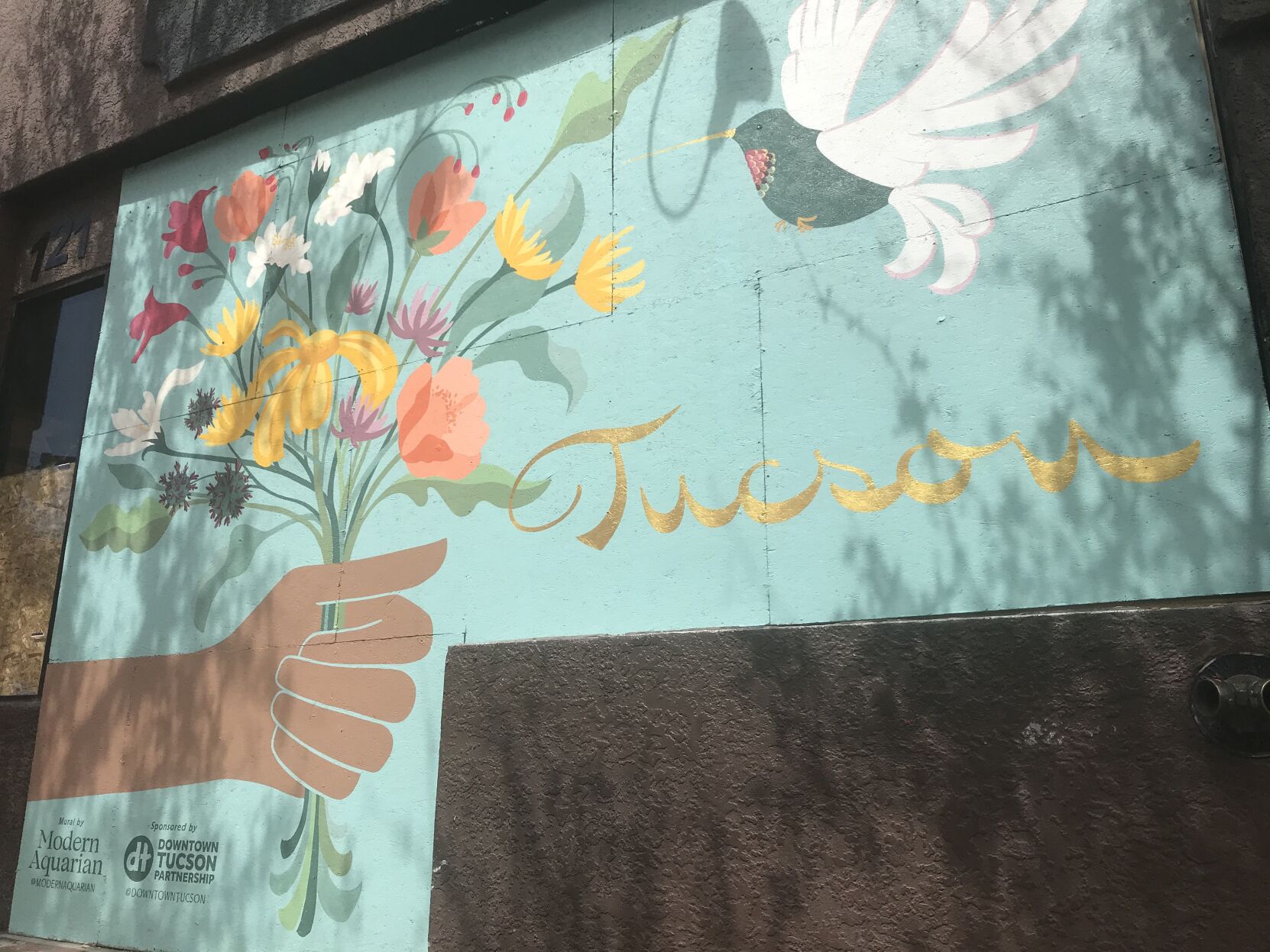 Modern Aquarian mural